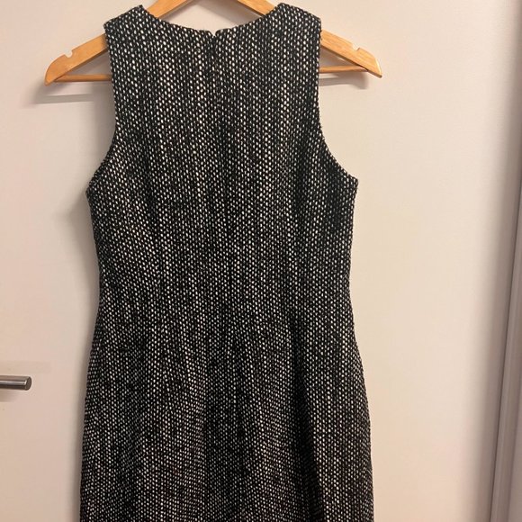 Theory Black Wool Tweed Dress, Size: 4 - Picture 4 of 7